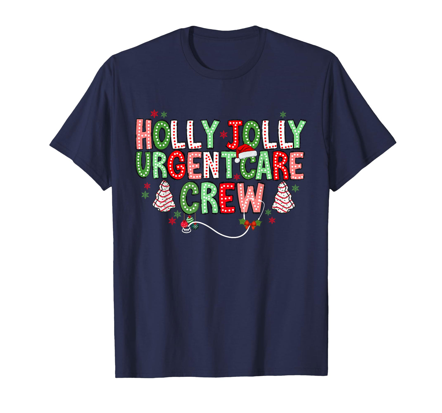 Urgent Care Nurse Crew Christmas Minor Injury Unit RN ICU T-Shirt