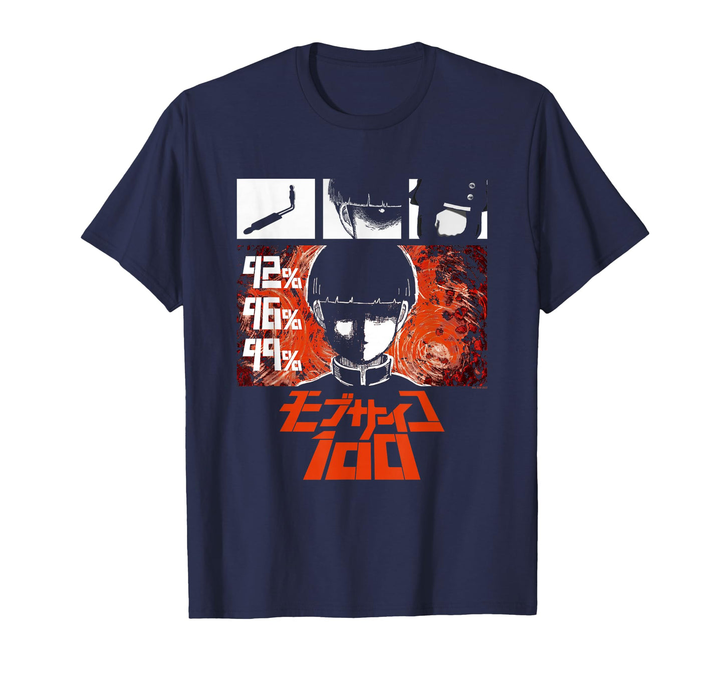 Mob Psycho 100 Emotion Power Percentage Collage Anime T-Shirt