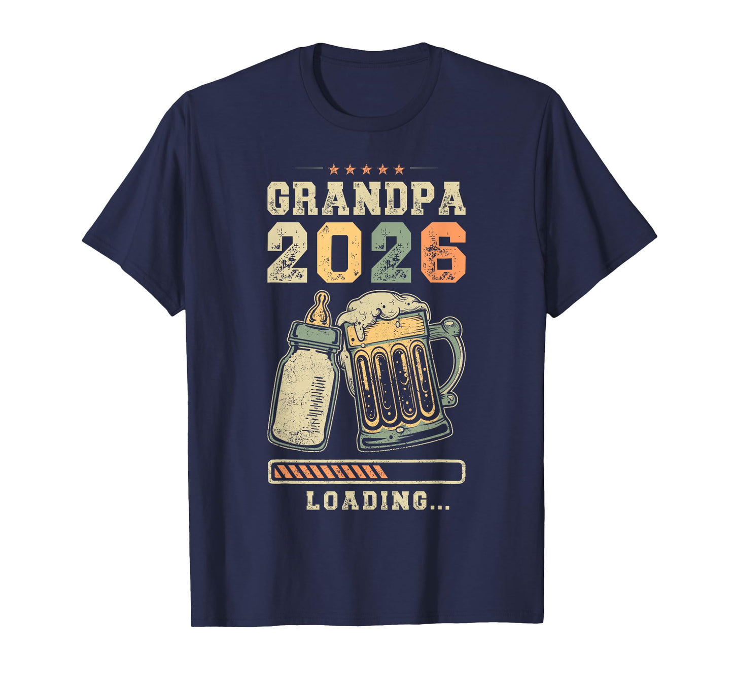 Grandpa 2026 Loading, Pregnancy Announcement, Grandfather T-Shirt