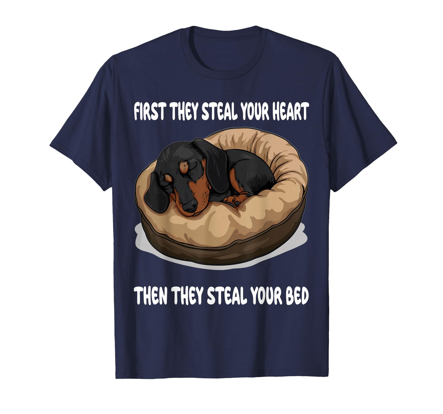 Dachshund Wiener Doxie Sleeping Pajamas Nightgown T-Shirt