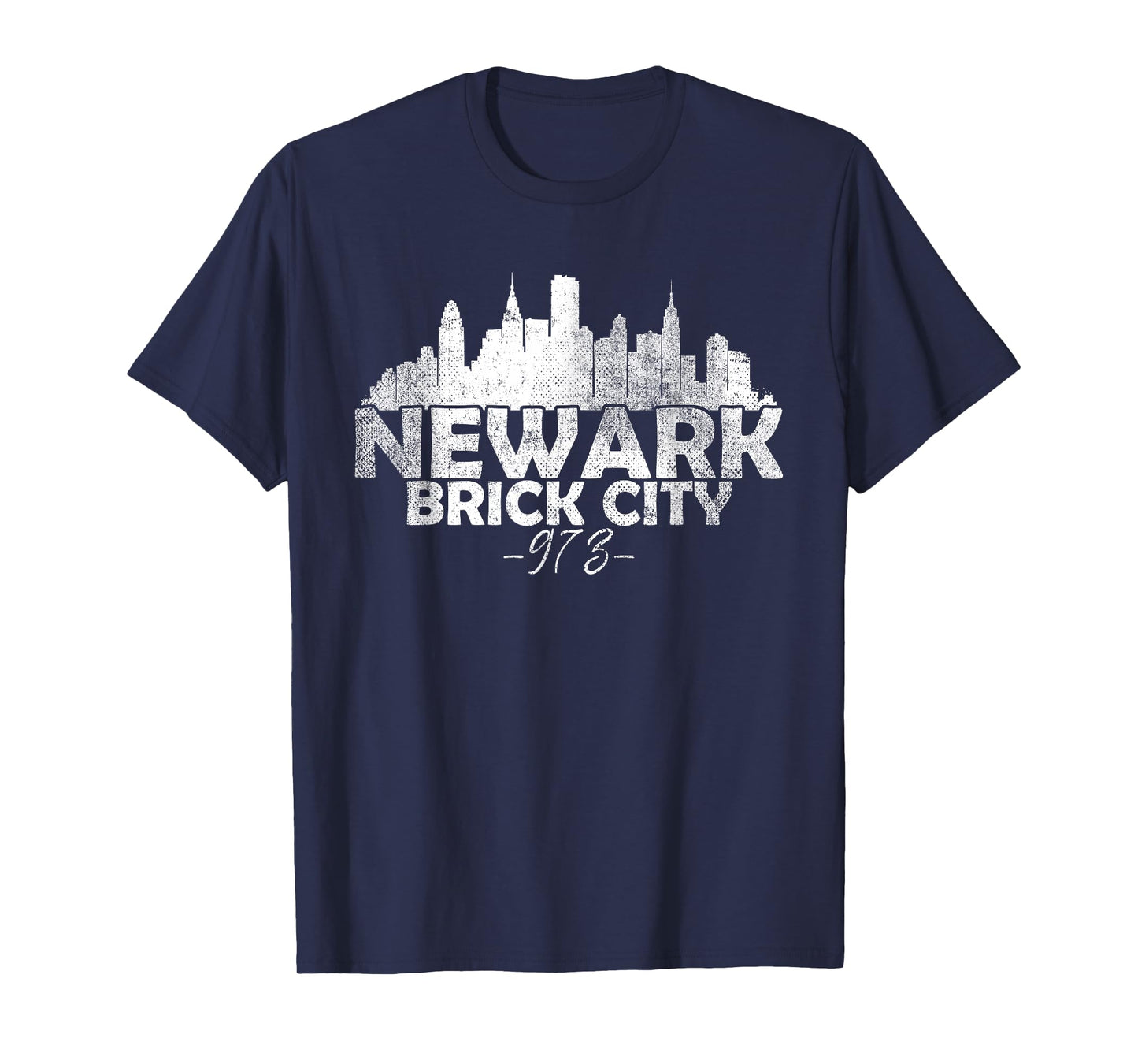 Newark New Jersey NJ Brick City Skyline T-Shirt