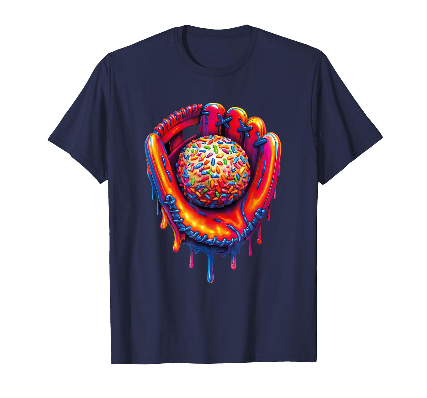 Cool Ice Cream Drip Baseball Stuff Baseball Drip for Boys T-Shirt