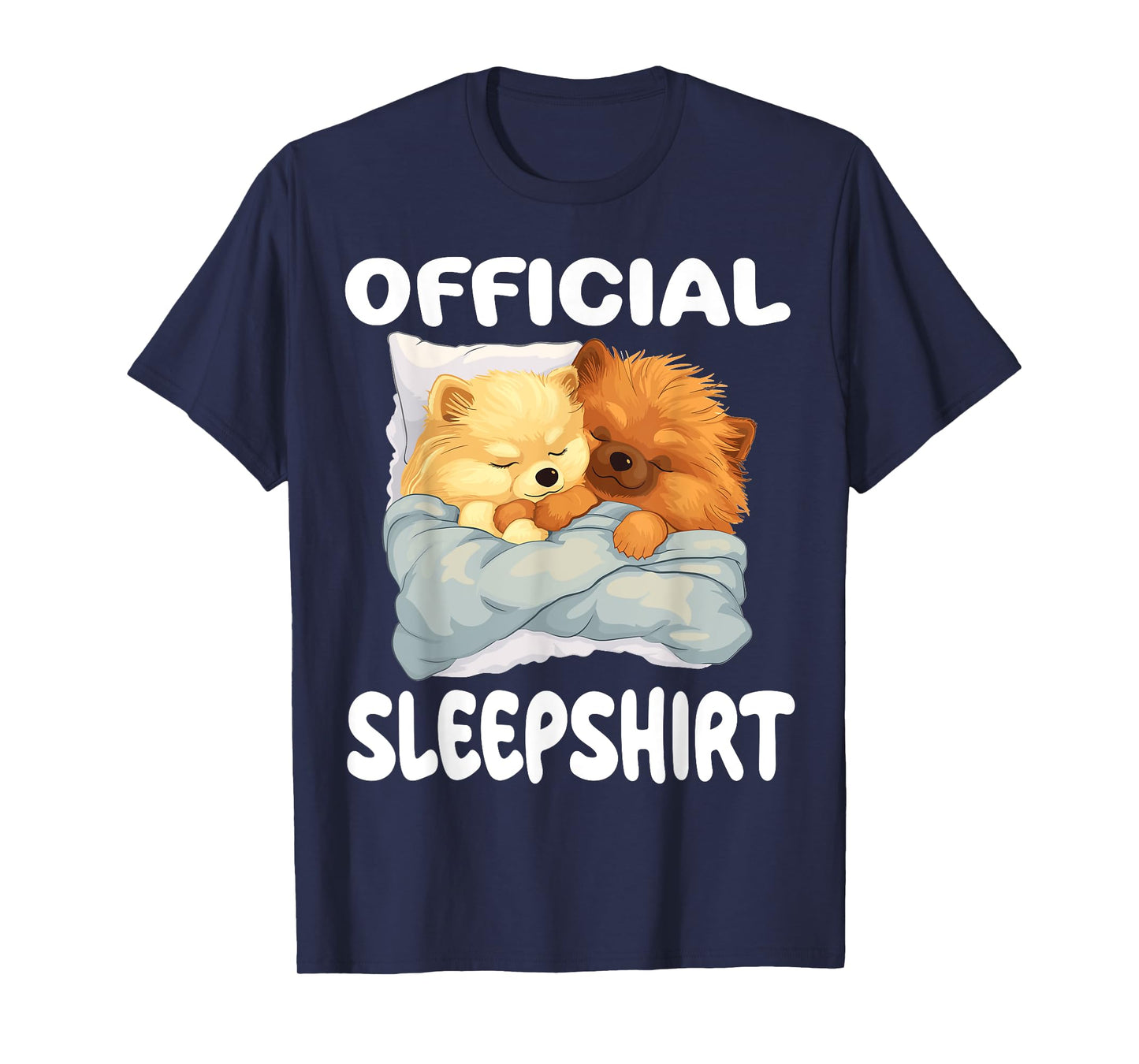 Pomeranian Dog Official Sleepshirt Pajamas Nightgown T-Shirt for Men Women Girls Kids