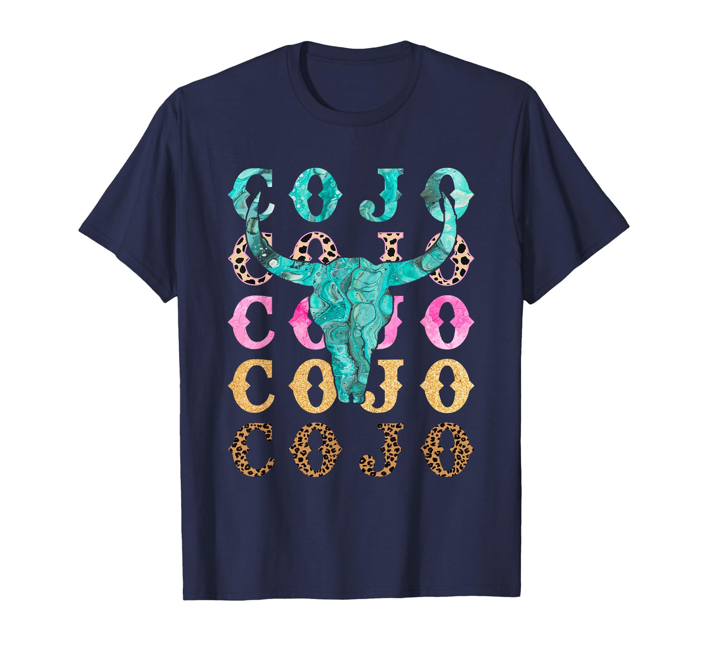 Retro Cojo Bull Skull Music Country 70s Cowboys Boot T-Shirt