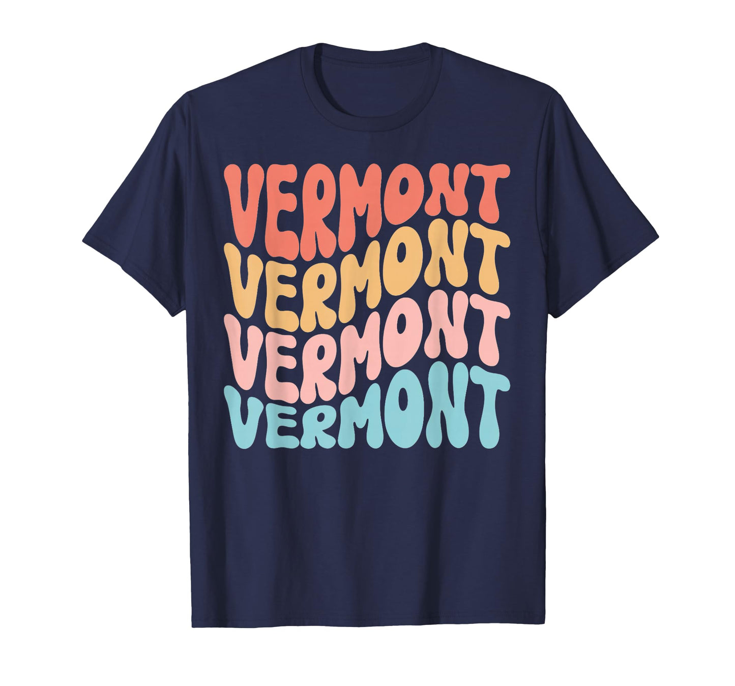 Funny Cute Retro Graphic Men Women & Kids Vermont T-Shirt