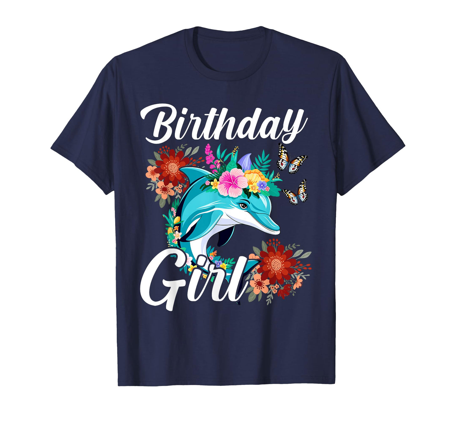 Dolphin Birthday Party Team Birthday Girl Love Sea & Beach T-Shirt