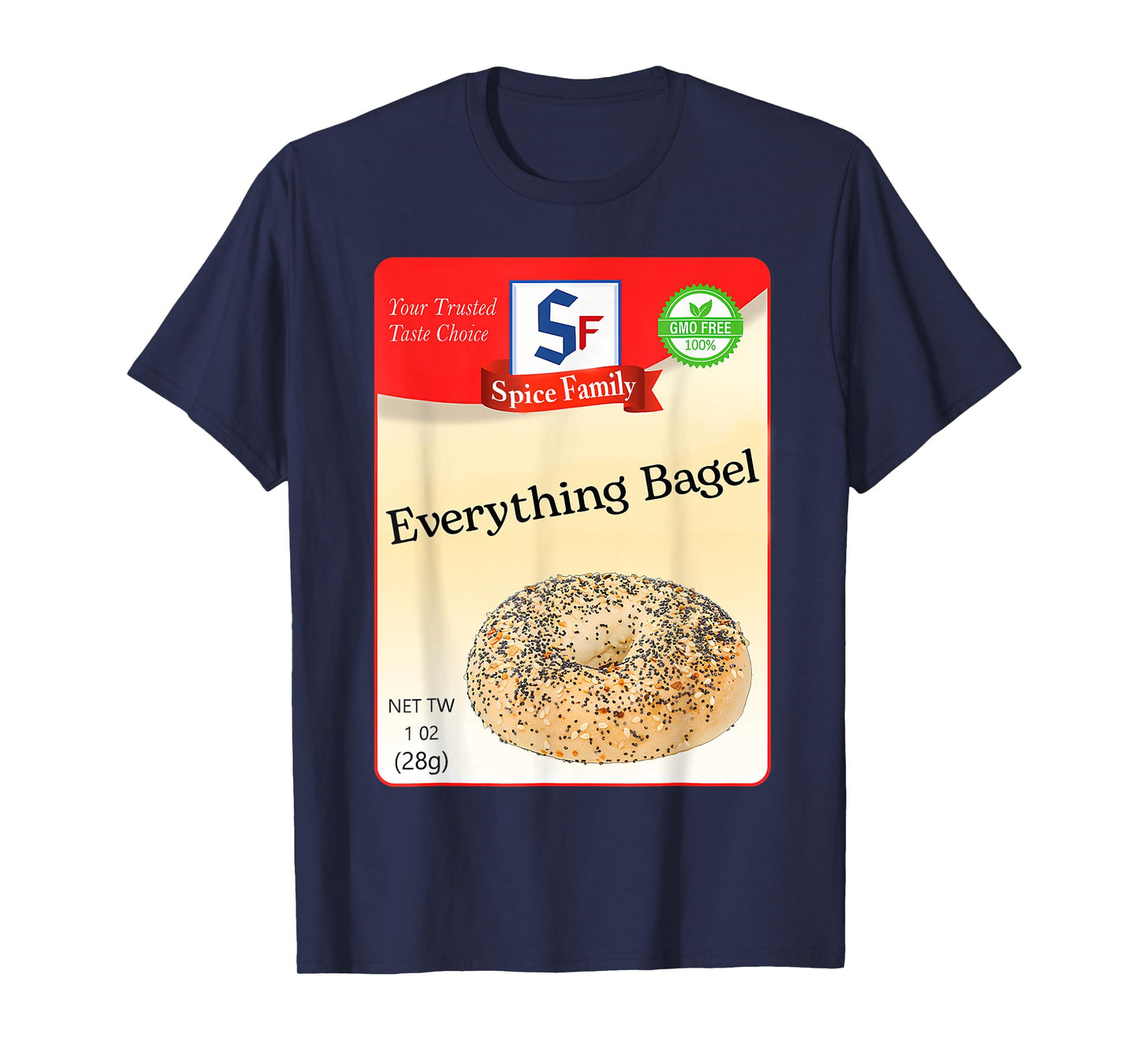 Everything Bagel Condiment Holiday Spice Group Costumes T-Shirt