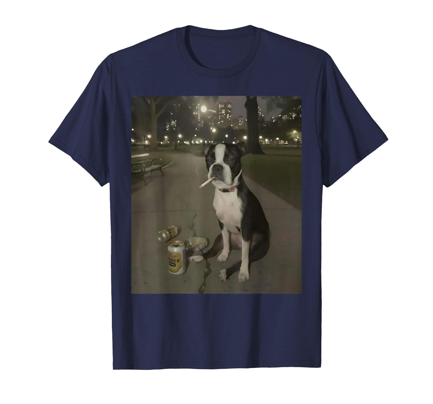 Funny Smoking Dog Meme Cigarette Gen Z Meme Dog Lover T-Shirt