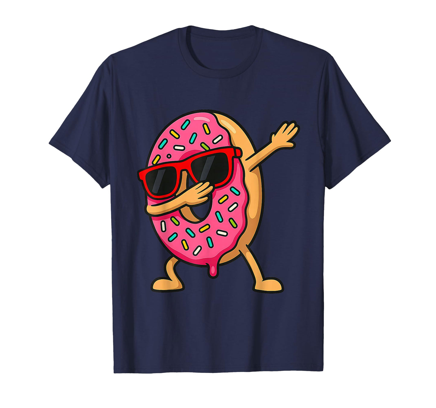 Cool Dabbing Donut Graphic Funny Dab Food Lover Men Women T-Shirt