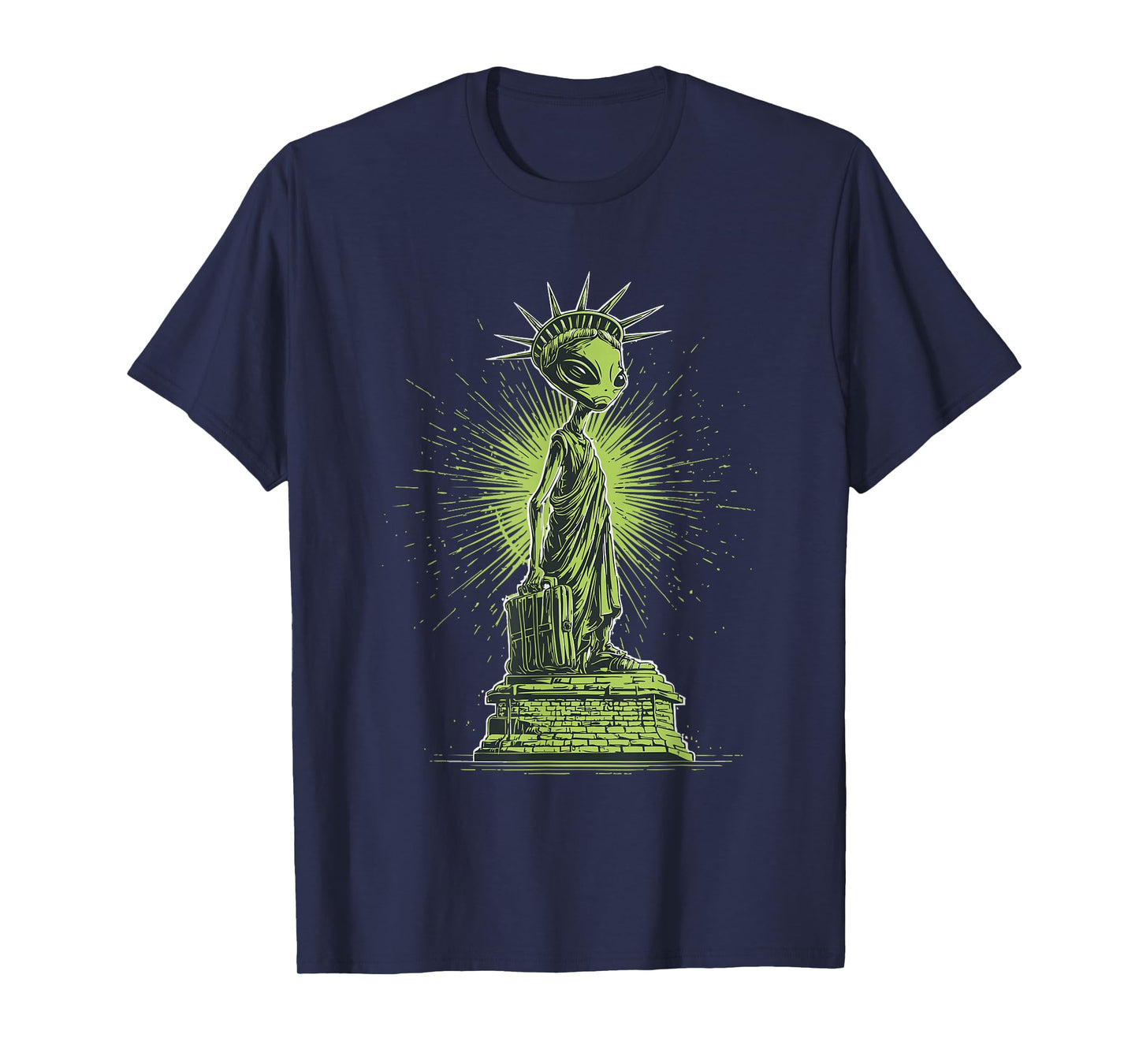 Cool Statue of Liberty Costume in Alien Look T-Shirt