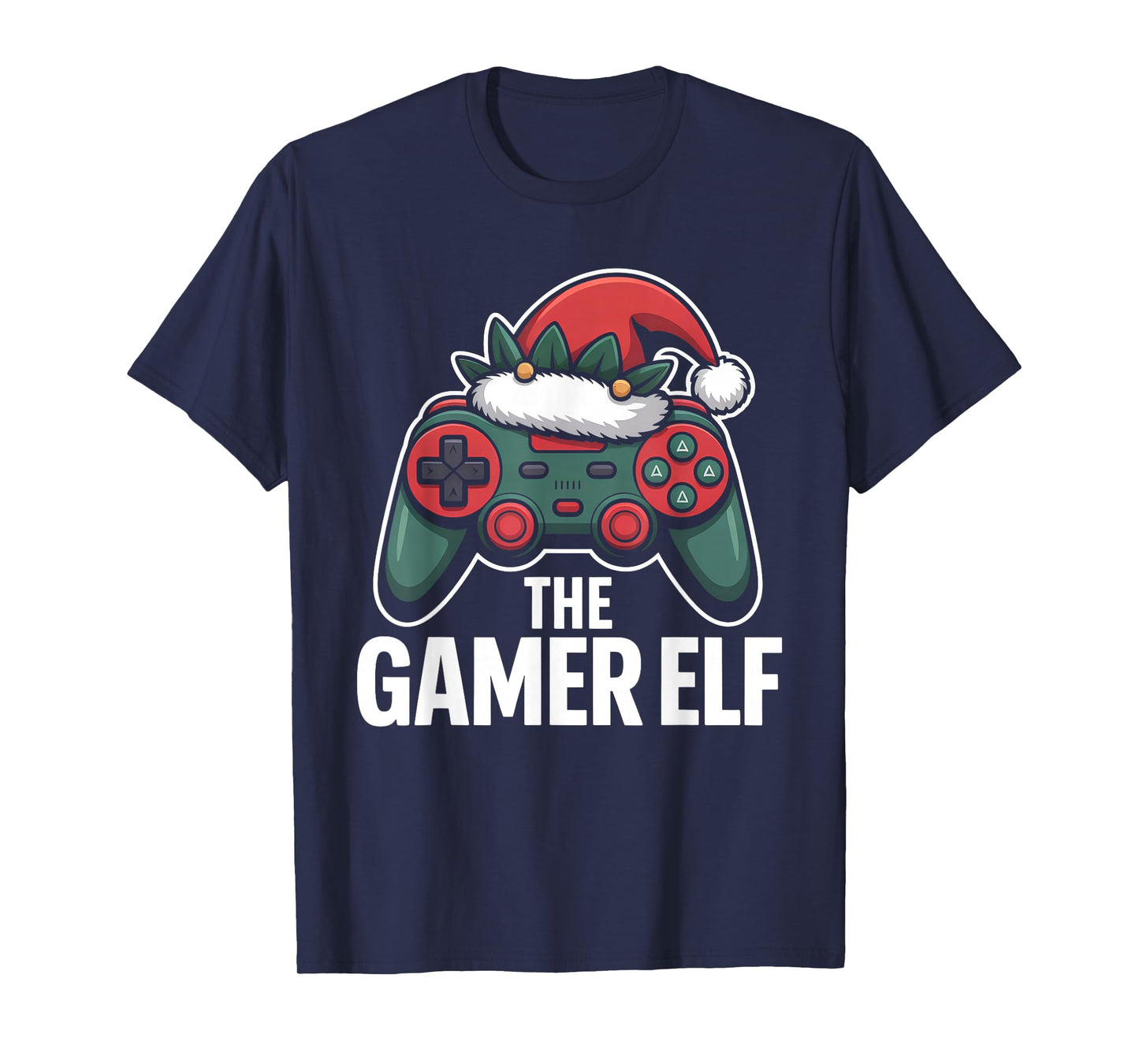 The Gamer Elf Video Gaming Boys Men Kids T-Shirt