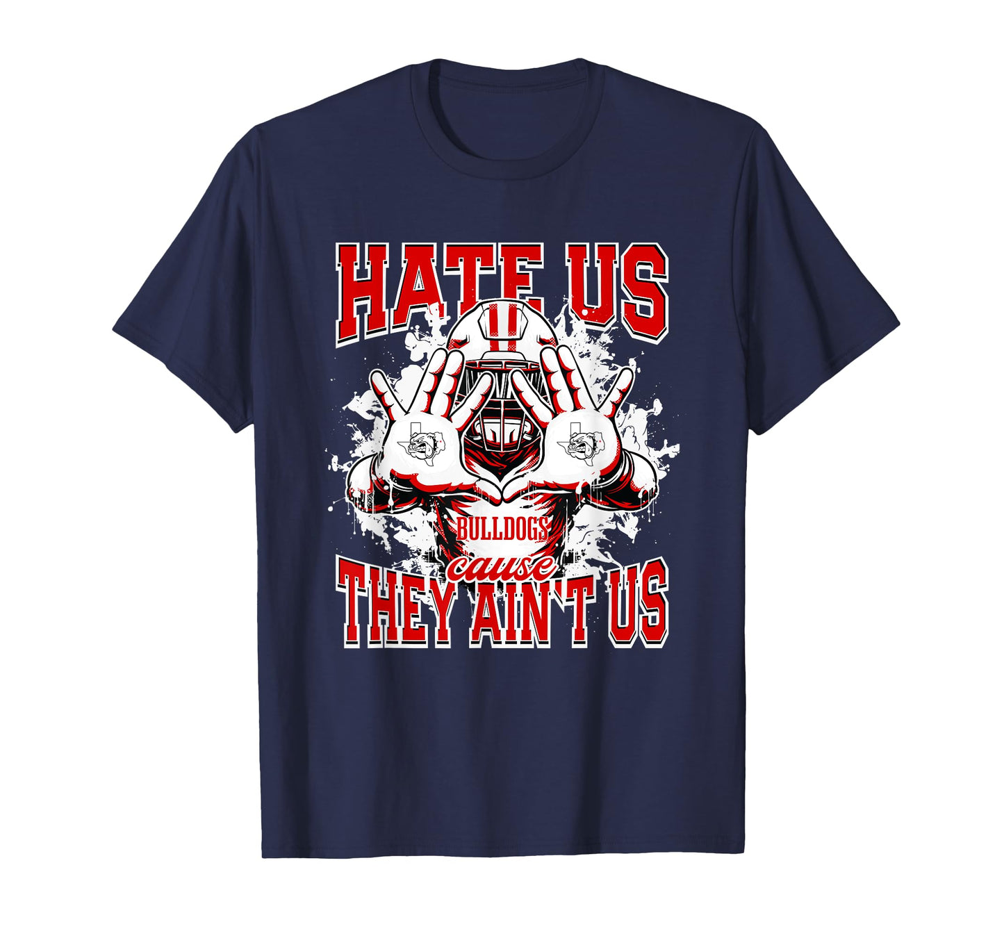 Carthage Bulldogs Logo Hate Us Cause They Ain't HS T-Shirt