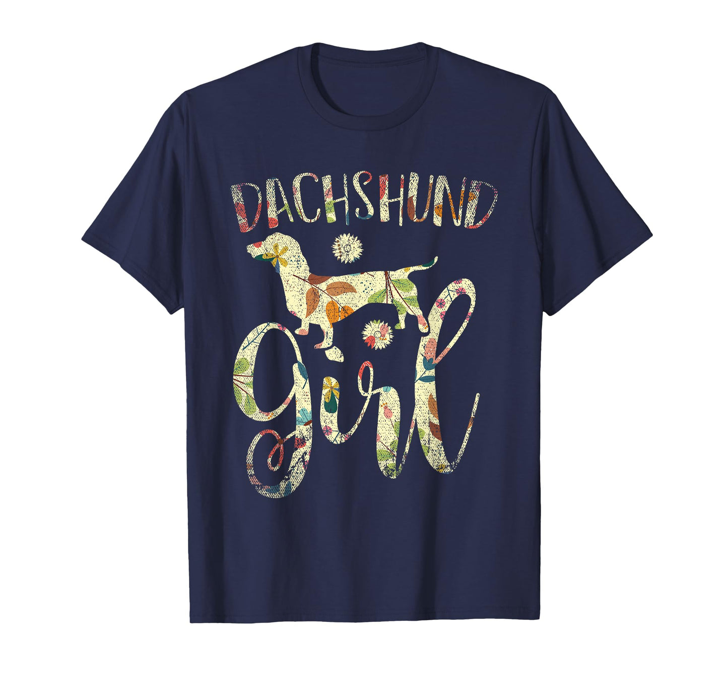 Dachshund Girl Dog Lover Women Girls Gift Vintage Dachshund T-Shirt