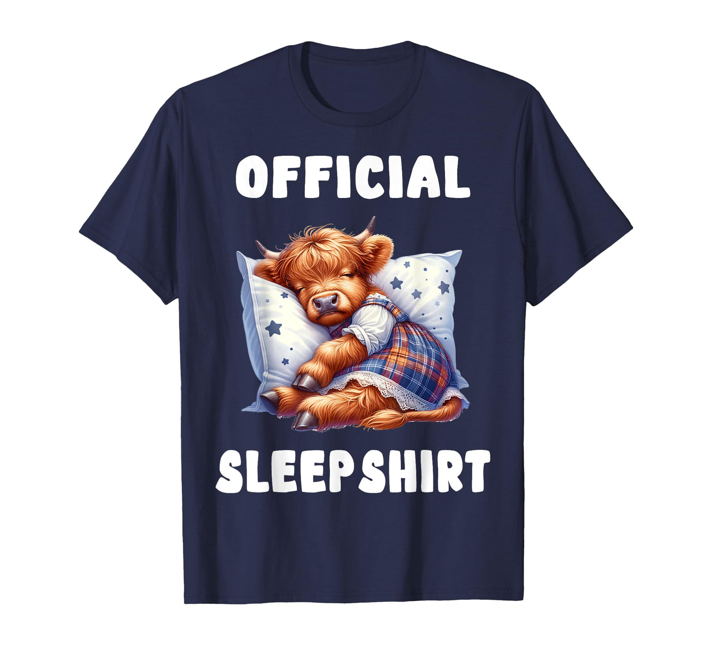 Highland_cow - Official Sleepshirt Pajamas Nightgown T-Shirt