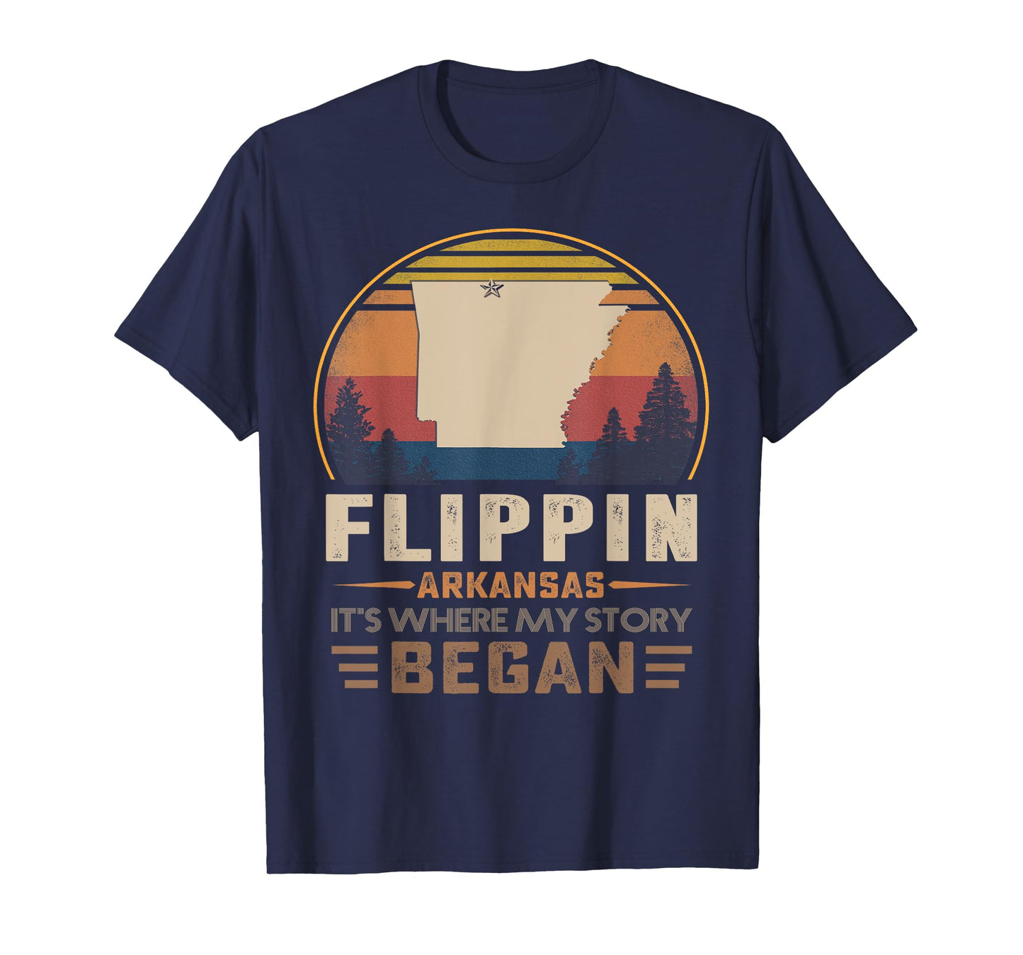 Vintage Flippin Arkansas Hometown My Story Began T-Shirt