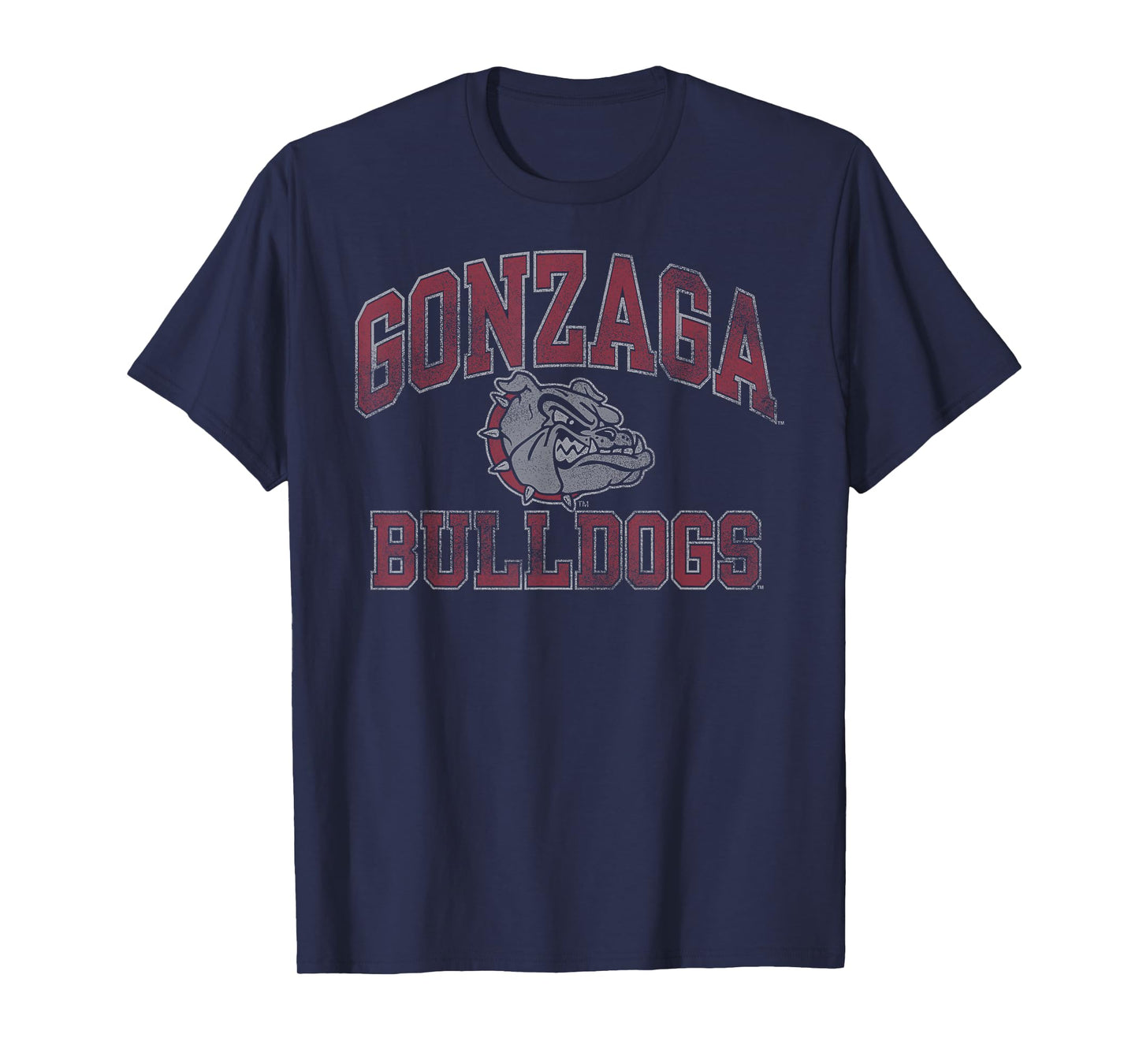 Gonzaga Bulldogs Vintage Worn Navy Officially Licensed T-Shirt