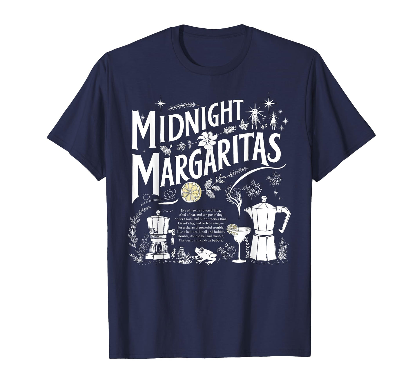 Trick Or Treat Spooky Season Midnight Margaritas Halloween T-Shirt
