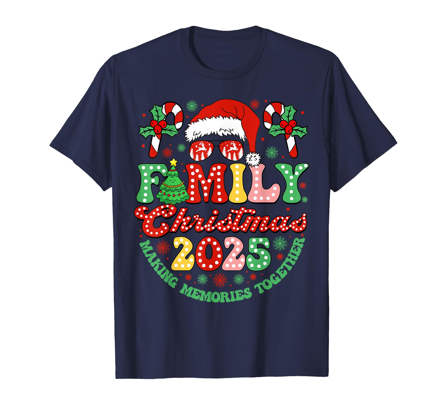 Family Christmas 2025 Christmas Squad Xmas Matching Pajamas T-Shirt