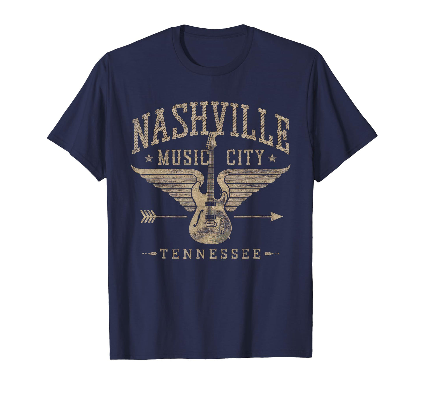 Nashville Music City Tshirt Women Men Tennessee Rock Country T-Shirt