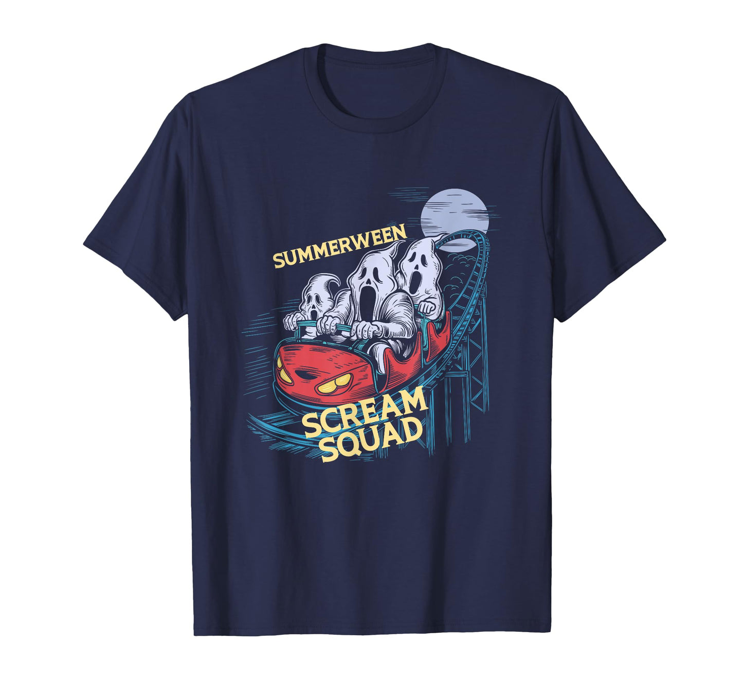 Summerween Scream Squad Rollercoaster Halloween T-Shirt