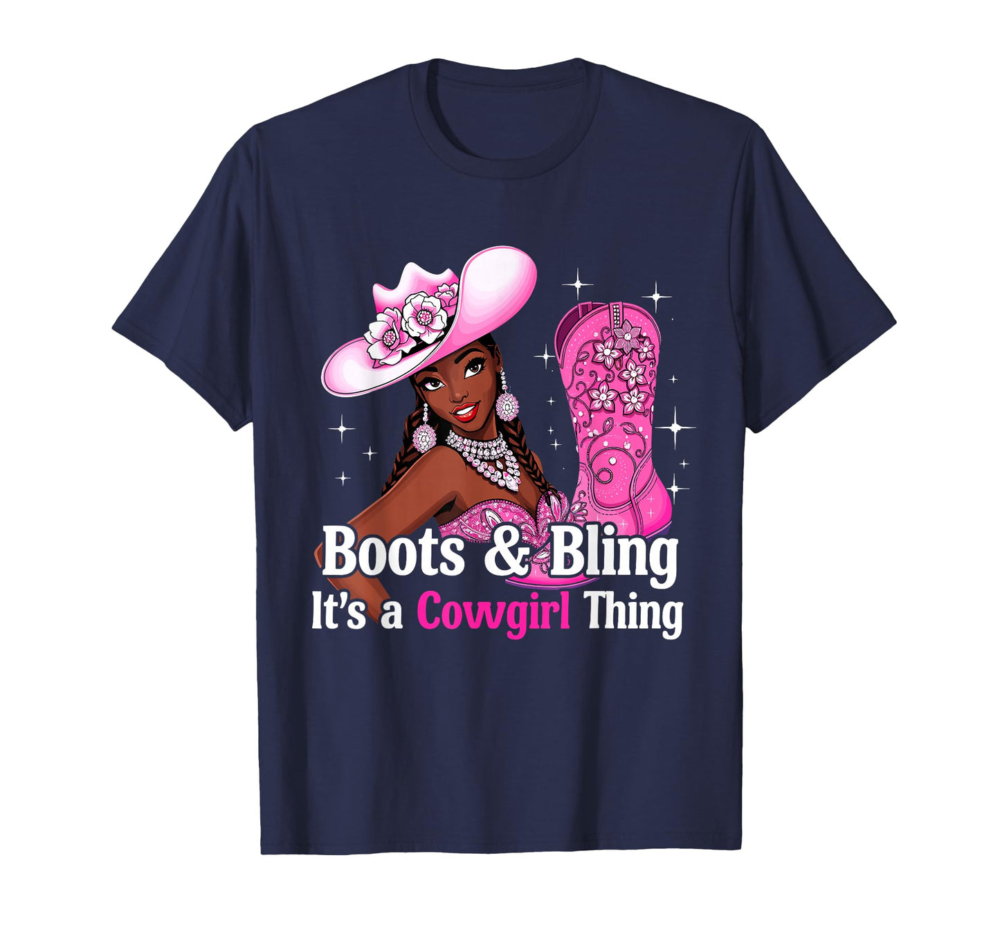 Boots and Bling it's Cowgirl Thing,Black History Month Pride T-Shirt