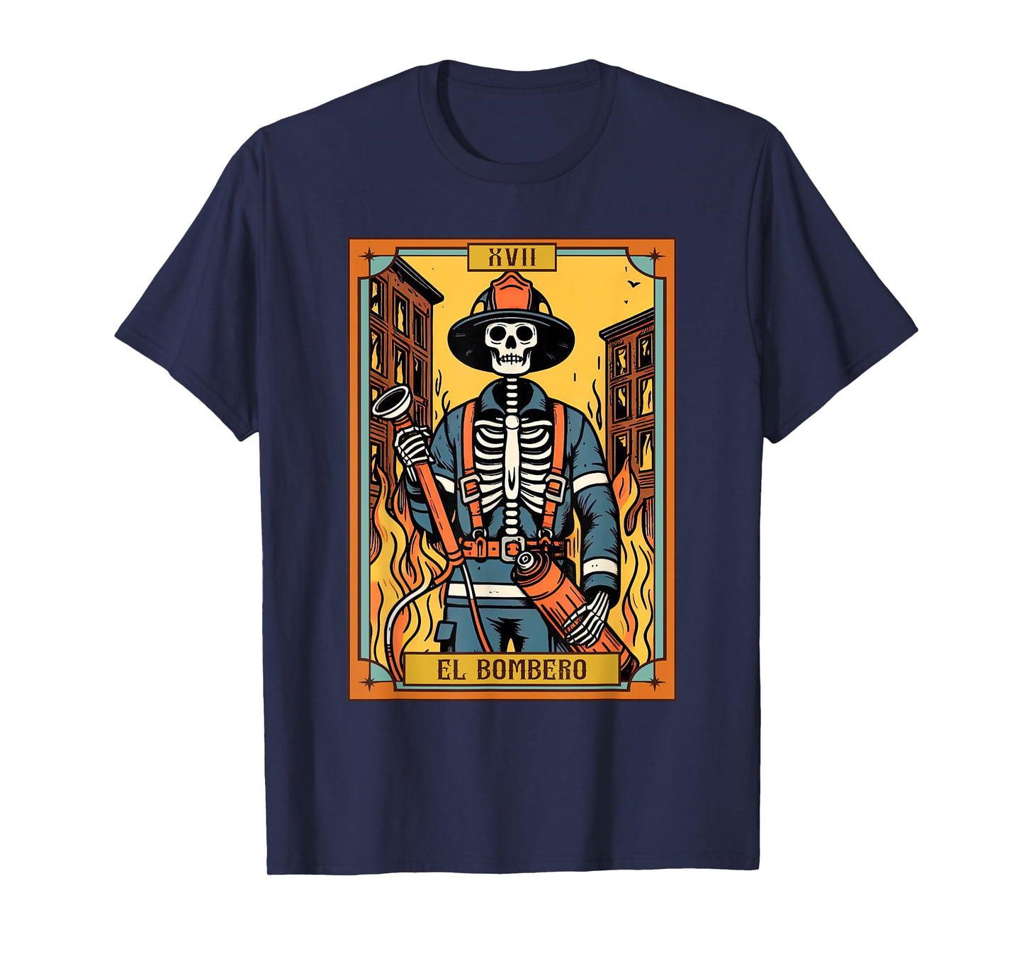 El Bombero Firefighter Fireman Firefighter Tarot Card T-Shirt