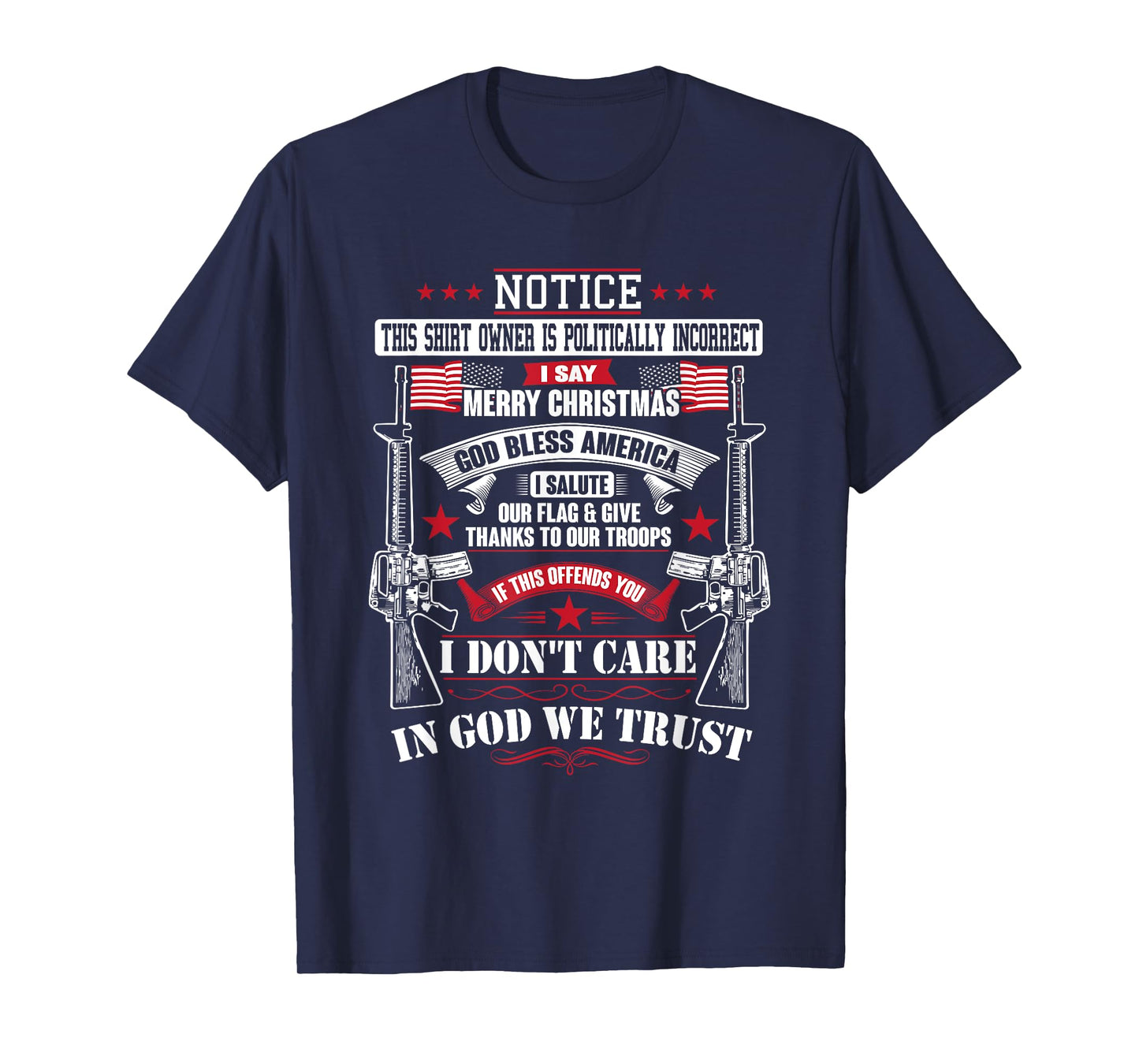 American Conservative God Bless America Country T-Shirt