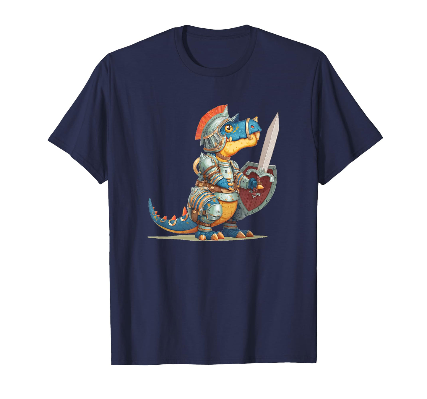 Cool Dinosaur for Medieval and Knights Lovers T-Shirt