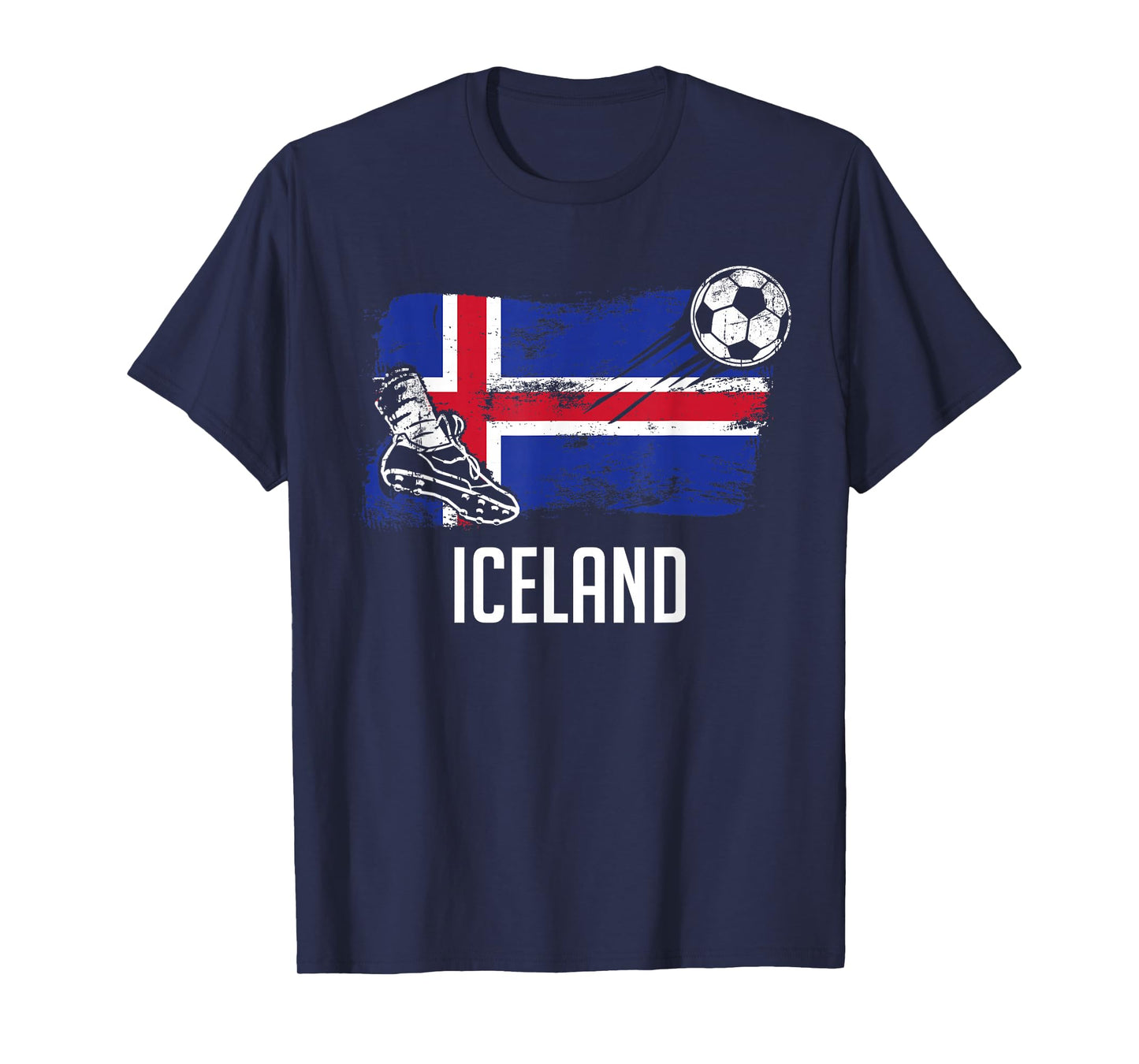 Iceland Flag Jersey Icelandic Soccer Team Icelandic T-Shirt