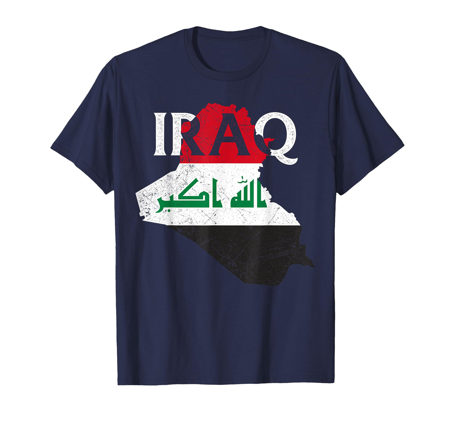 Iraq Country Map Flag Proud Iraqi Patriotic Women Kids Men T-Shirt