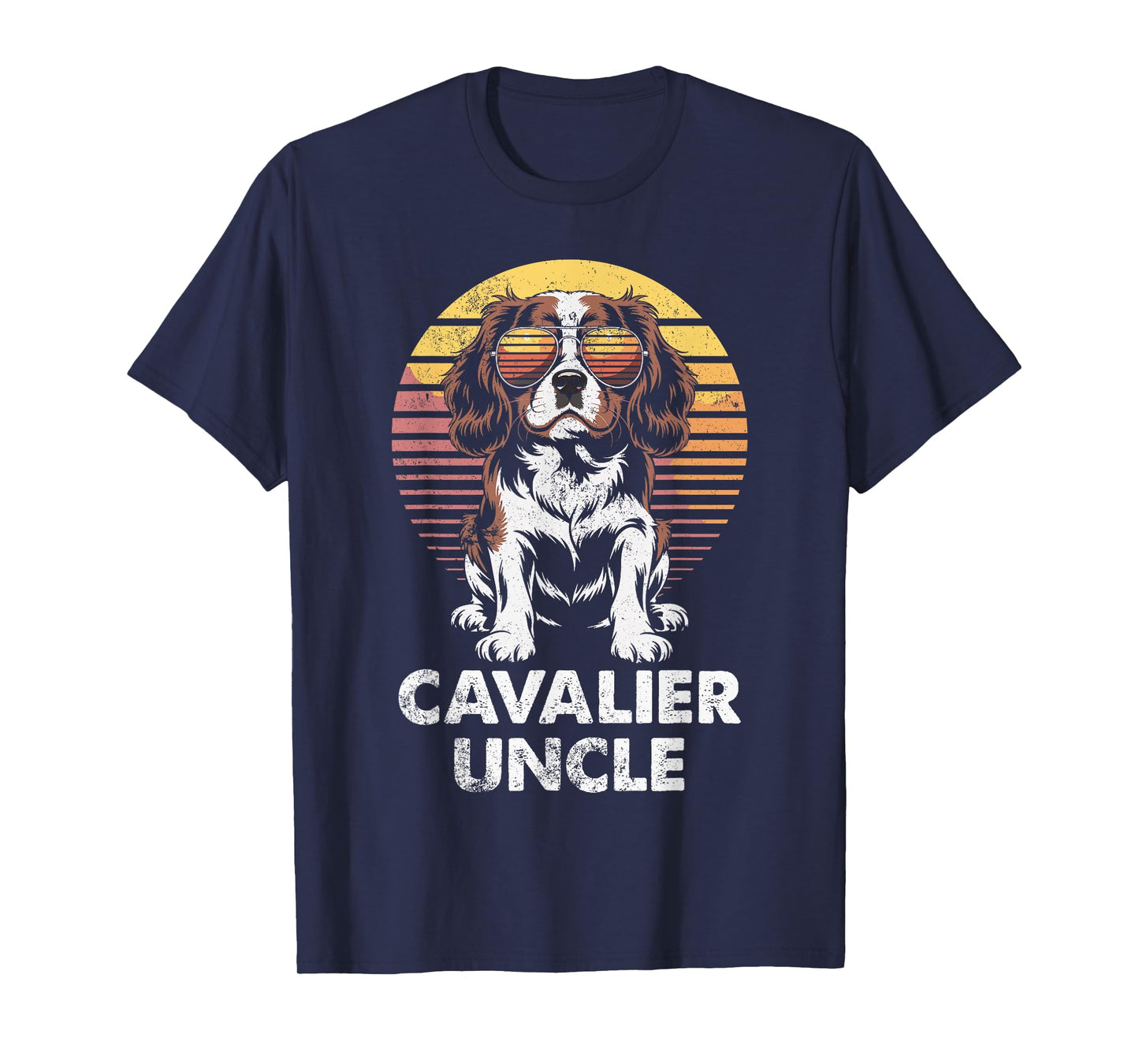 Cavalier King Charles Spaniel Uncle Vintage Dog Owner T-Shirt