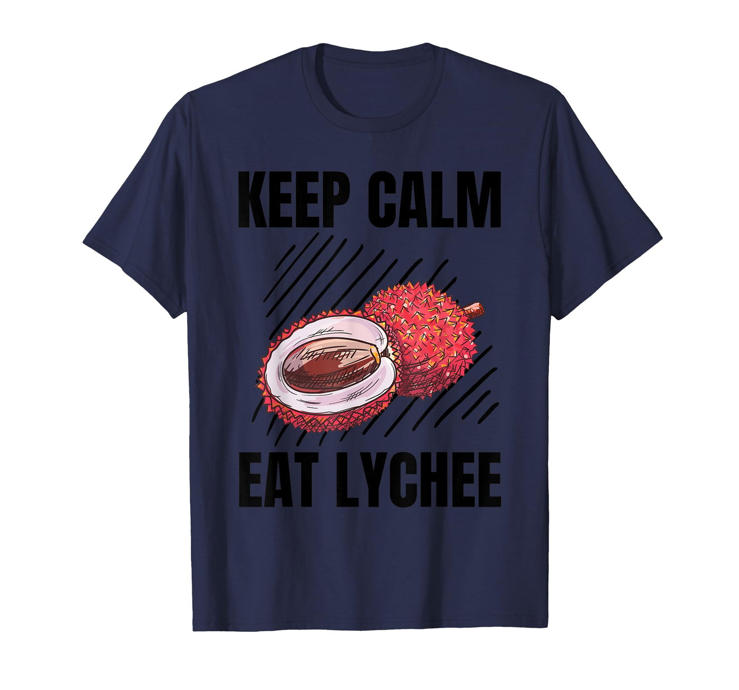 Keep Calm Eat Lychee Vintage Grunge Lychee Lover T-Shirt