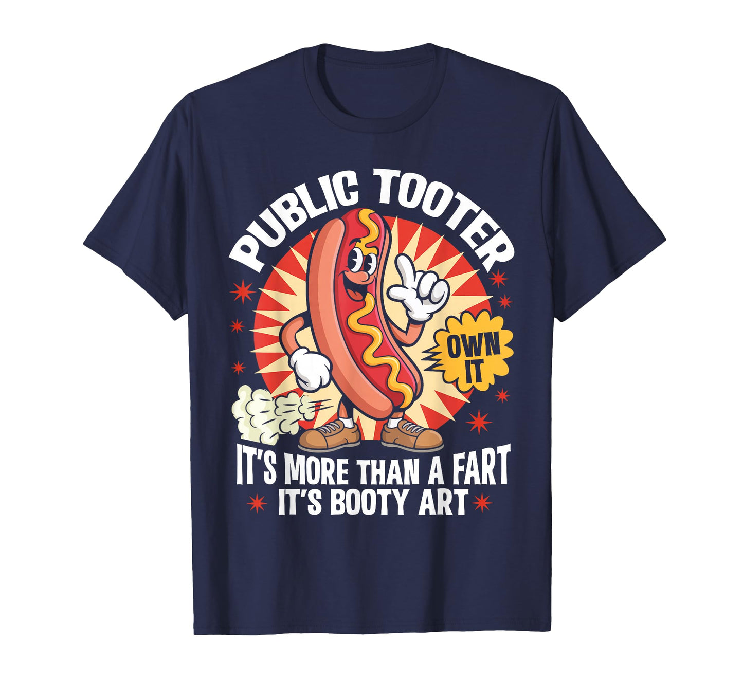 Public Tooter Funny Inappropriate Embarrassing Adult Humor T-Shirt