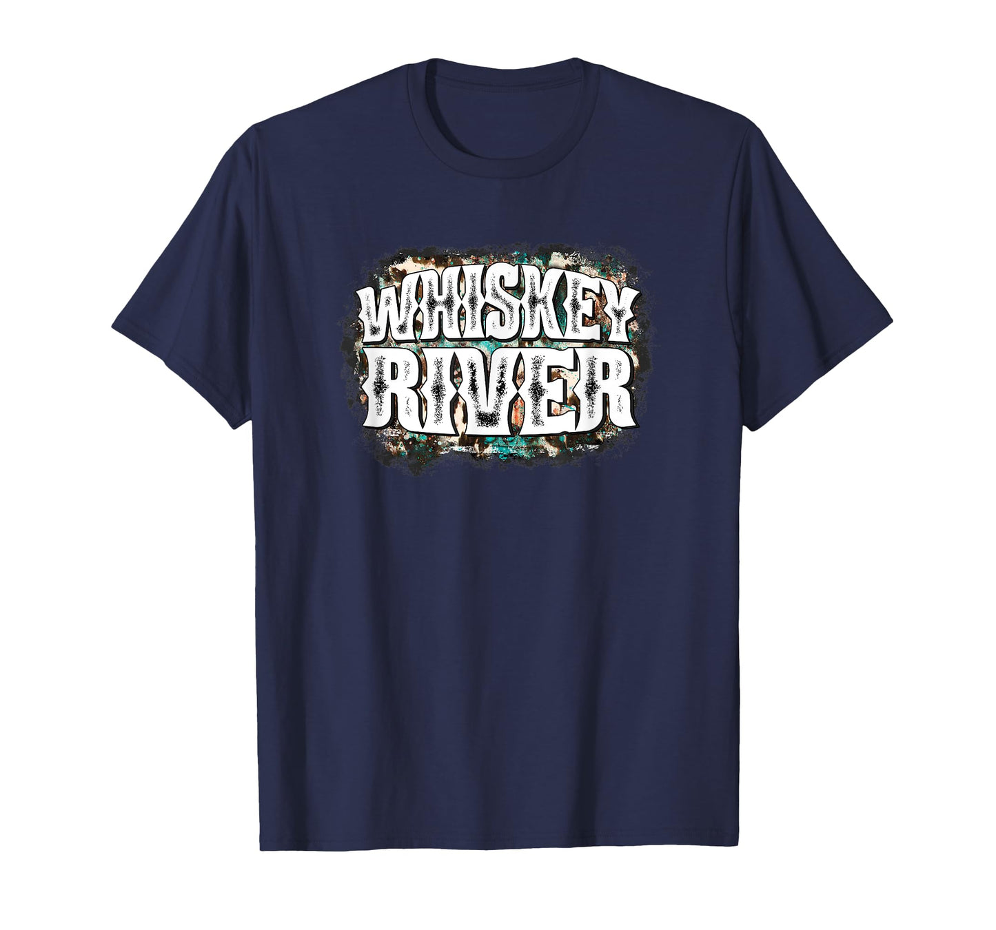 Funny Whiskey River Western Country Woman Man T-Shirt
