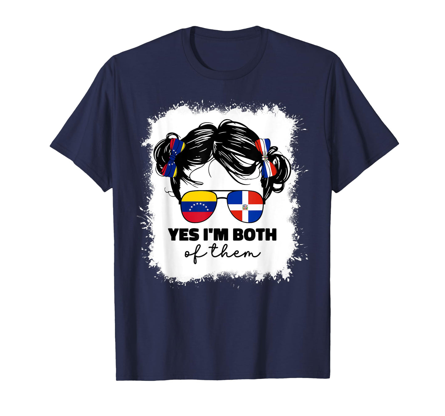 Half Dominican And Venezuelan Venezuela Flag Girl Kids Girls T-Shirt