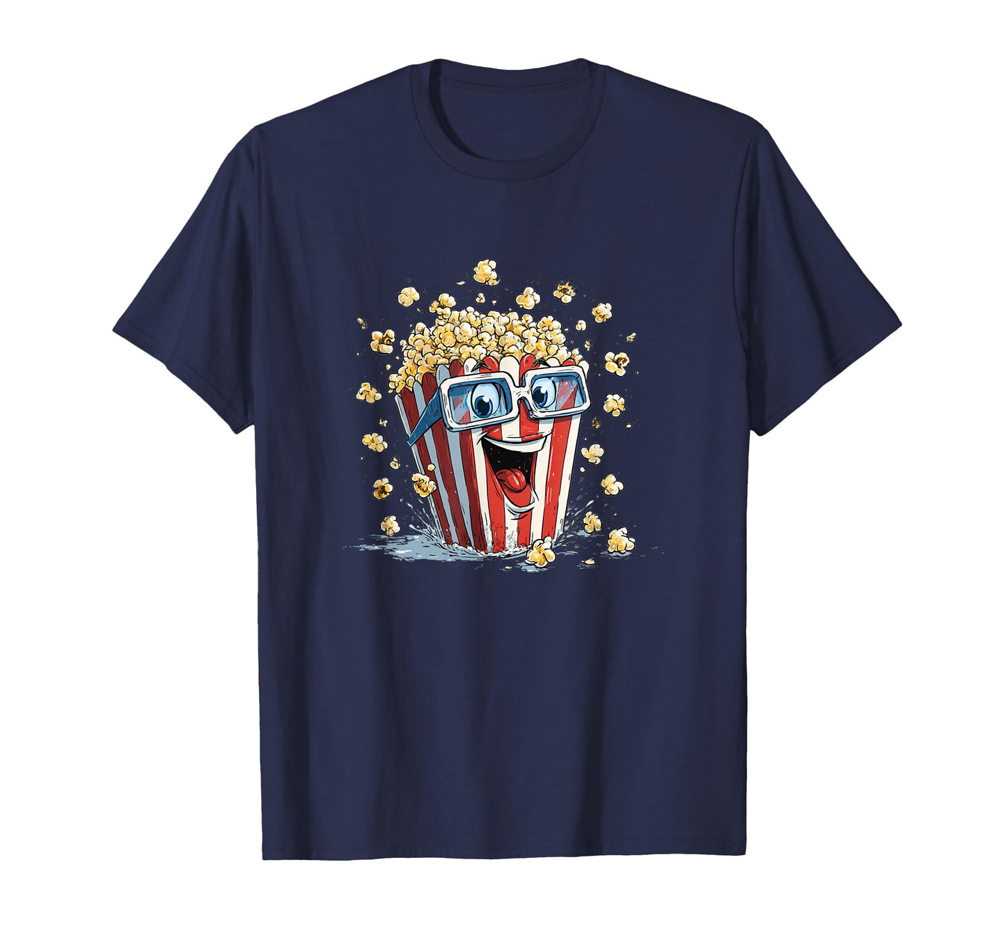 Awesome Popcorn Face with Shades Costume T-Shirt