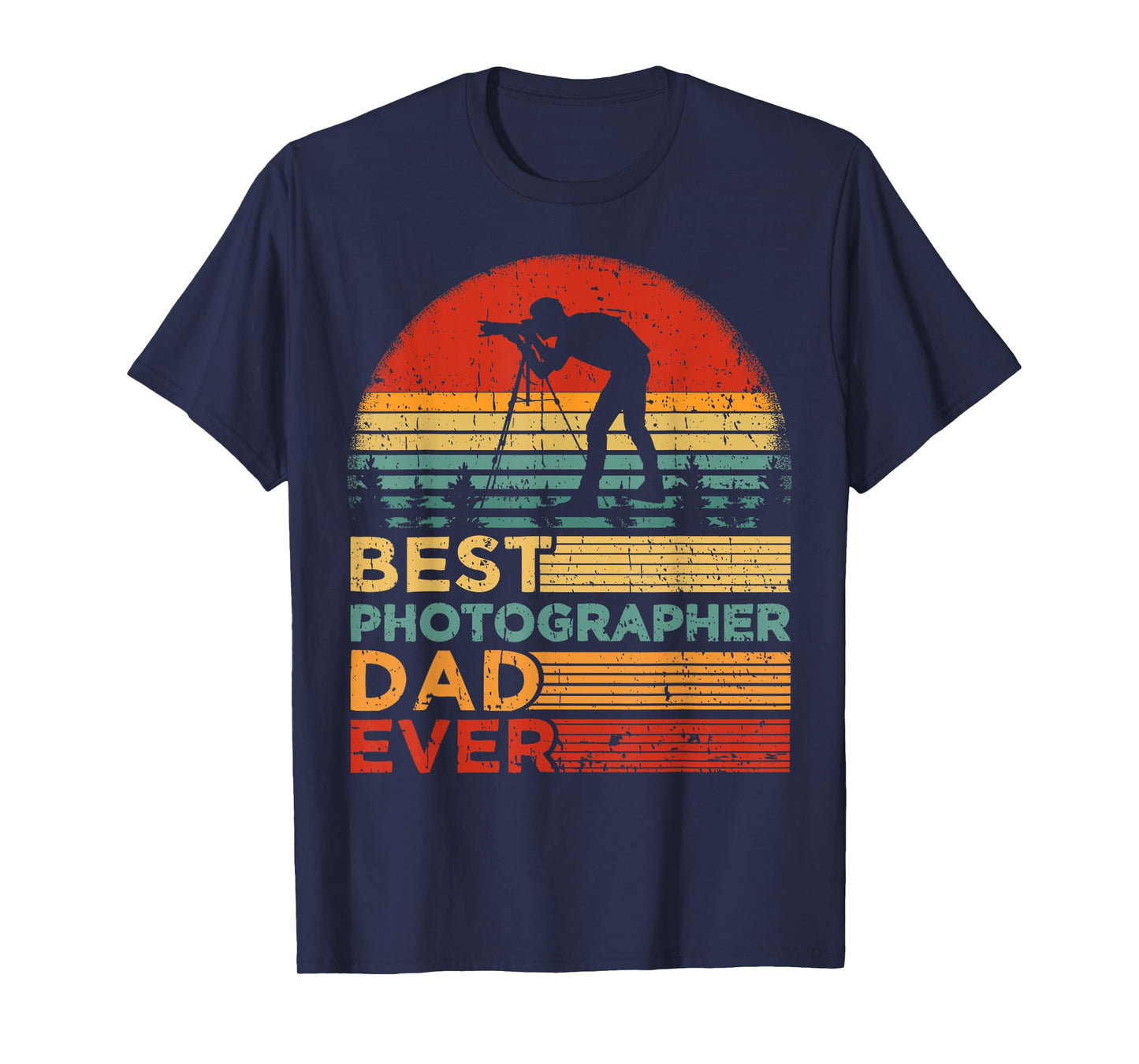 Best Photographer Dad Ever Vintage Photographer Father's Day T-Shirt