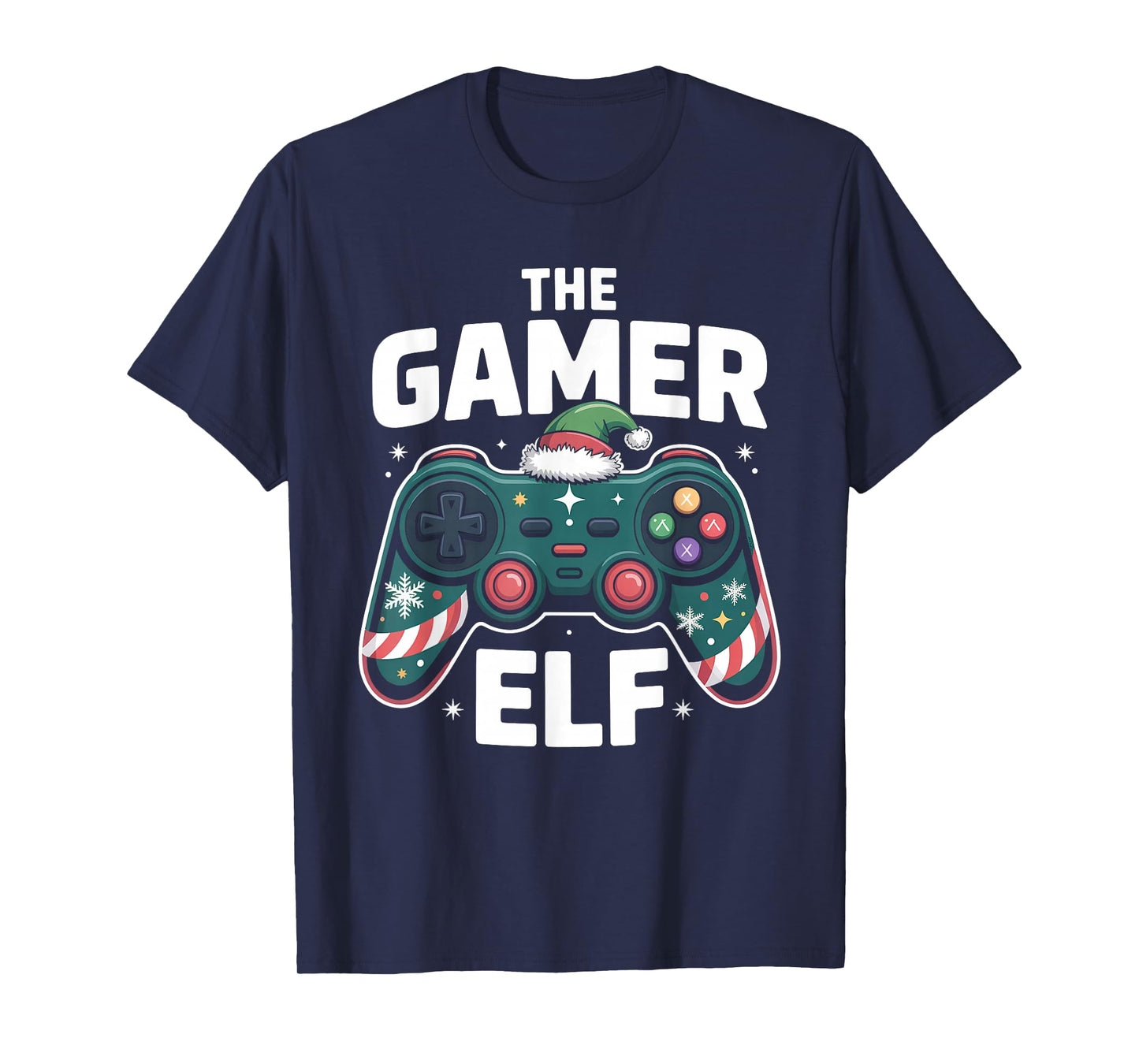 The Gamer Elf Video Gaming Boys Men Kids T-Shirt