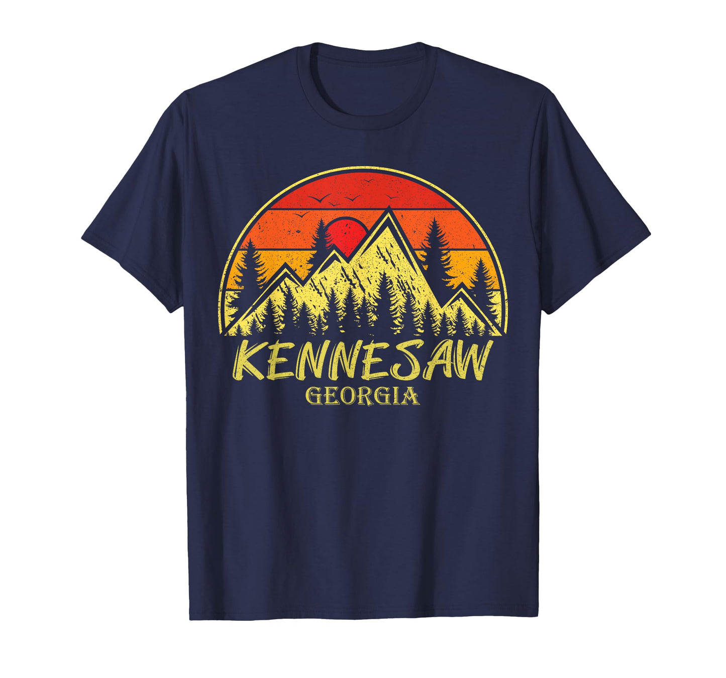 Vintage Kennesaw Georgia GA Mountains Hike Hiking Souvenir T-Shirt