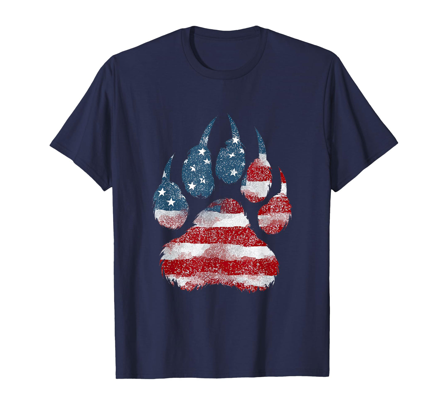 Cool Big Paw in US Colors T-Shirt