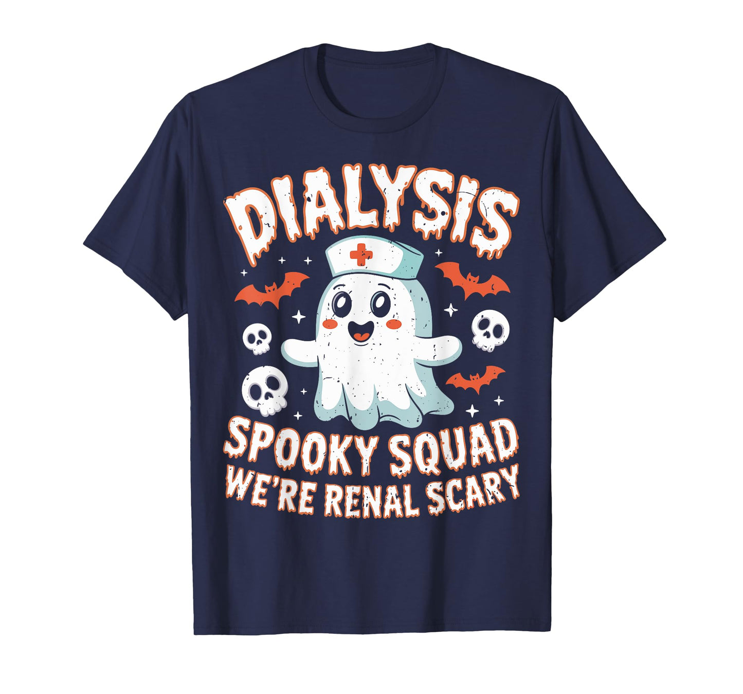 Dialysis Spooky Squad Renal Halloween Nephrology Nurse T-Shirt