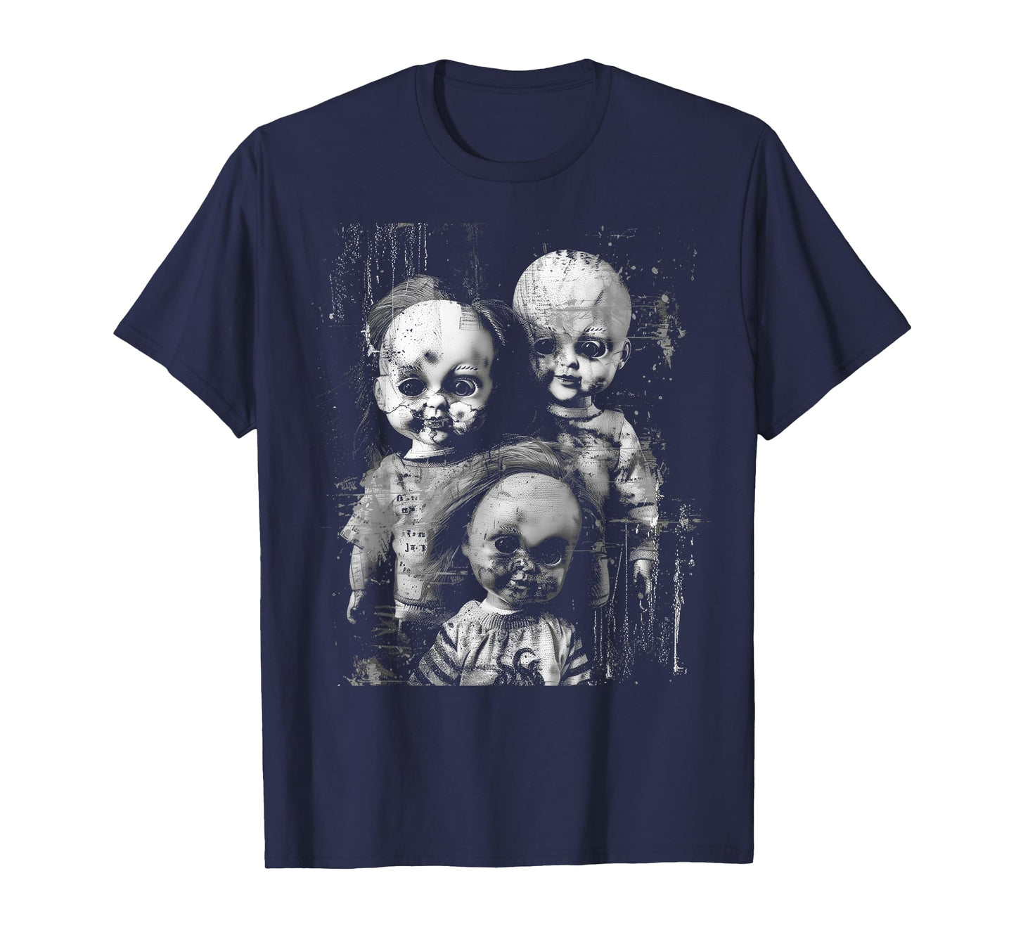 Haunted Creepy Doll Horror Toy Halloween Goth Alt Scary Emo T-Shirt