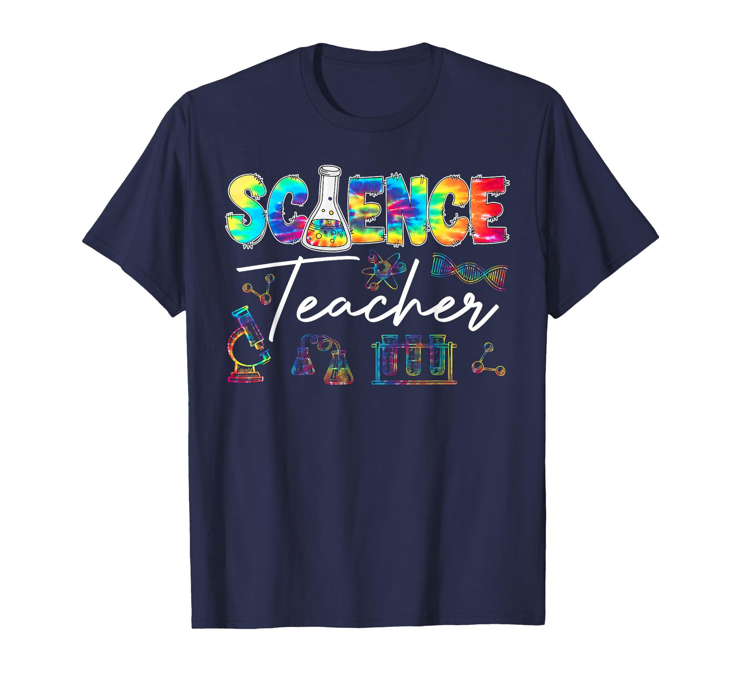 Science Teacher Tie Dye First Day Of School Back To School Men Women Girls Kids T-Shirt