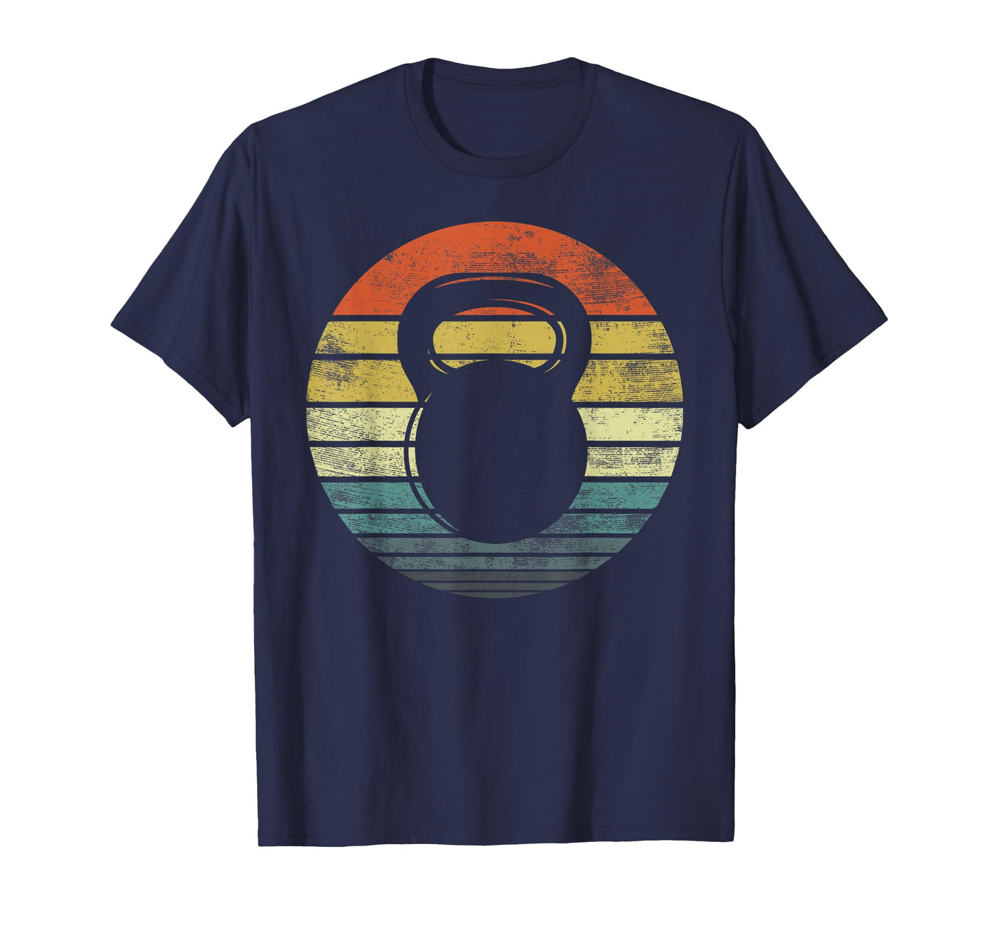 Kettlebell Gifts Funny Workout Retro Vintage Fitness Gym T-Shirt