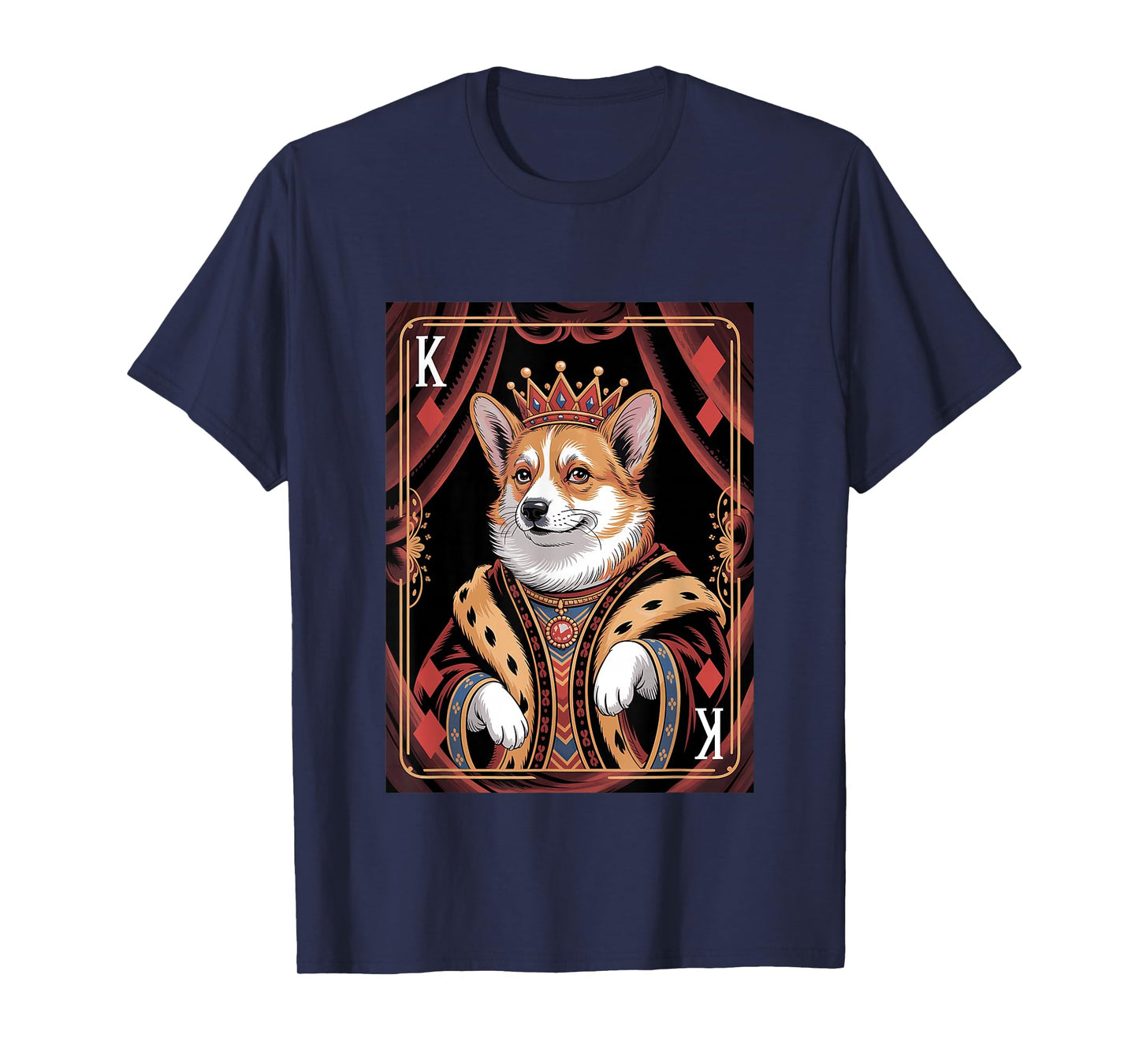 Welsh Corgi Playing Card King T-Shirt