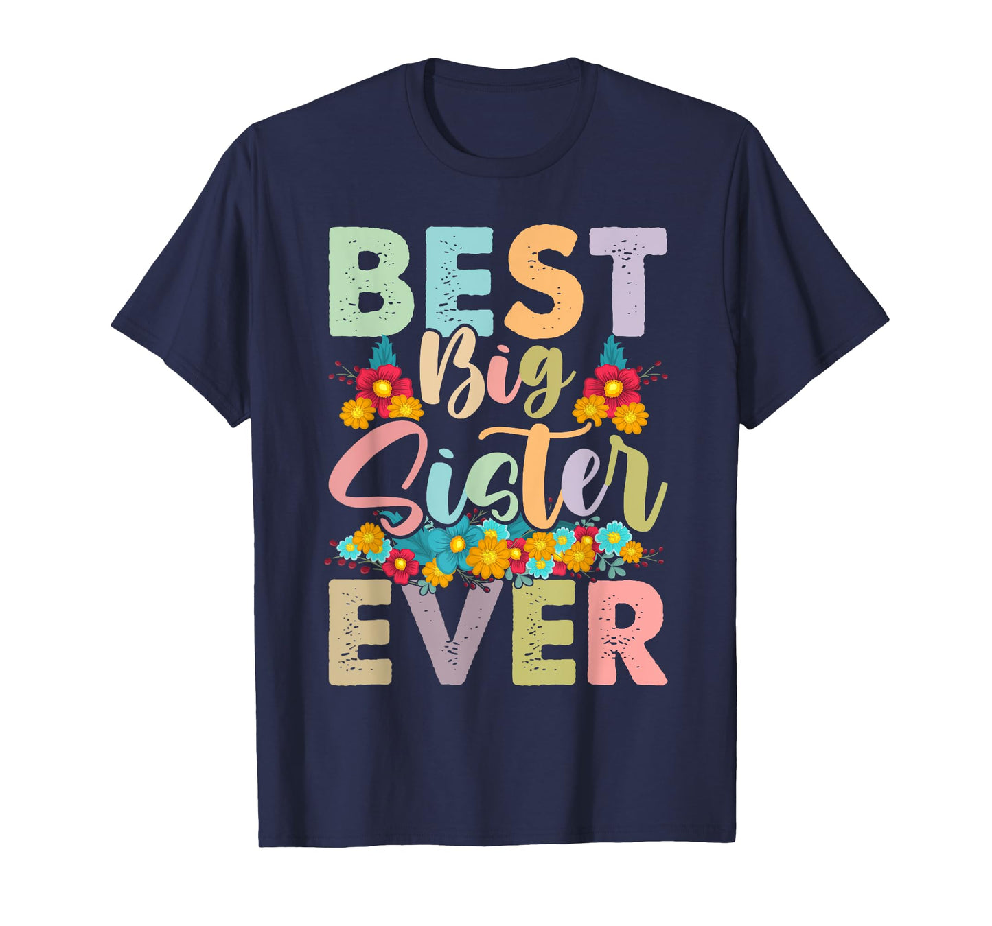 Youth Best Big Sister Ever Girl's Baby Announcement Idea T-Shirt