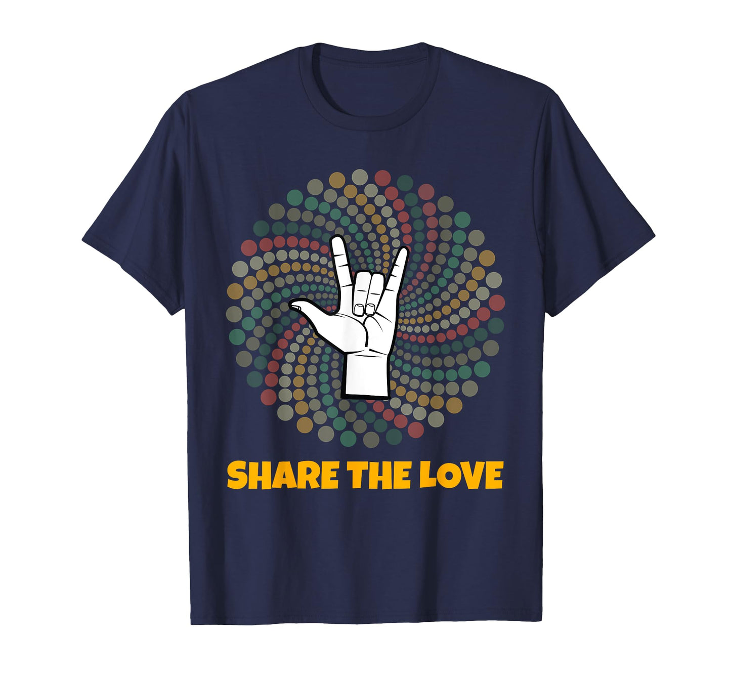 Share The Love T Shirt Kids Boys Girls ASL Gift Women Kids T-Shirt