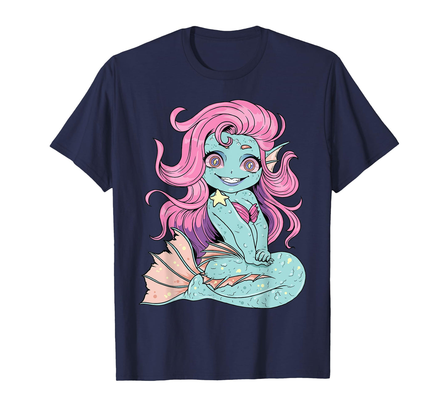 Pastel Goth Mermaid Shirt Kawaii Zombie Mermaid Cute Witchy T-Shirt