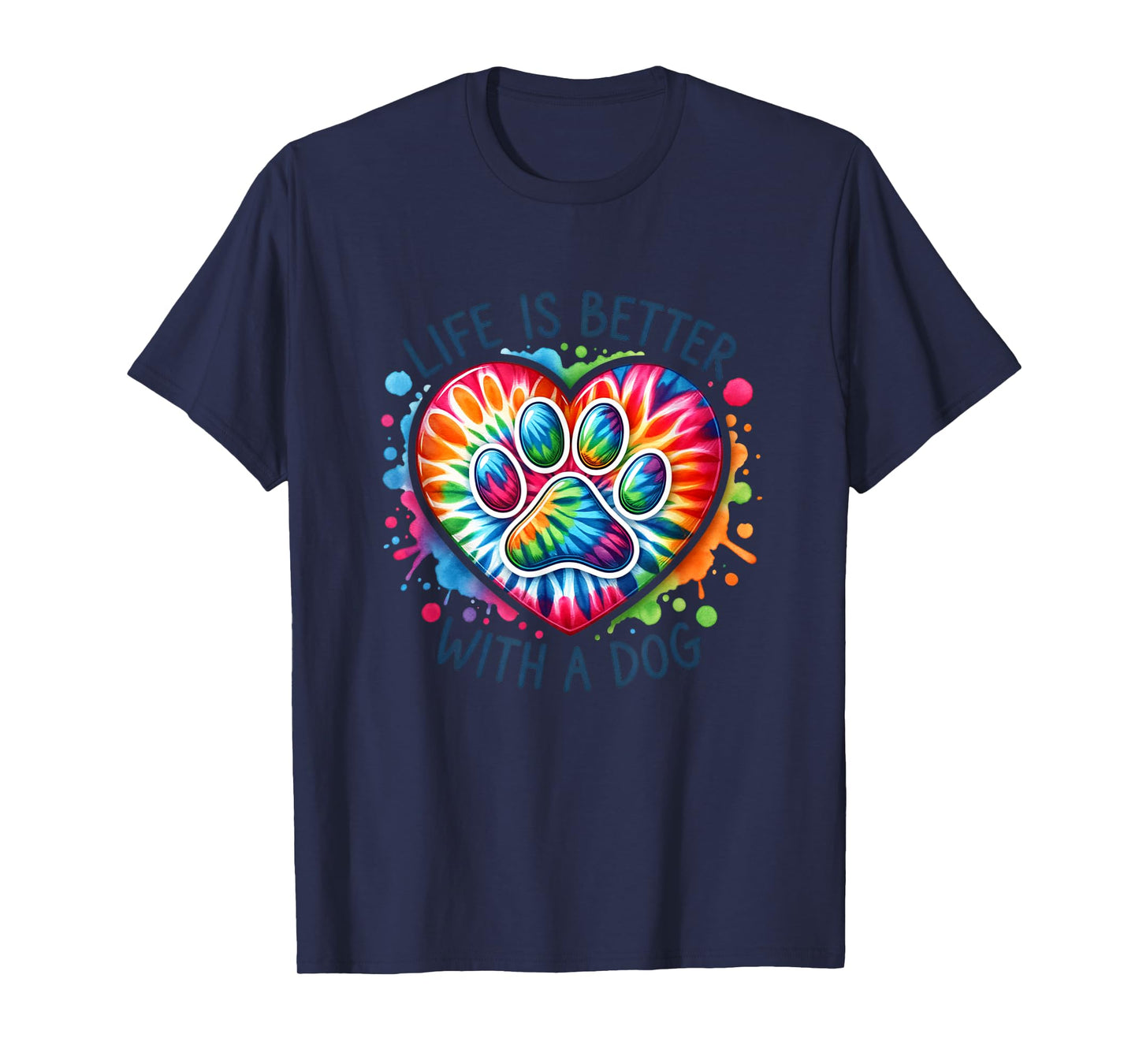 Retro Life Is Better With A Dog Dog Lovers T-Shirt for Men Women Kids
