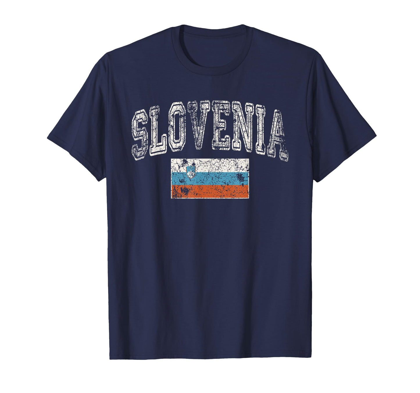 Vintage Retro Faded Slovenia Flag Slovenian Pride T-Shirt